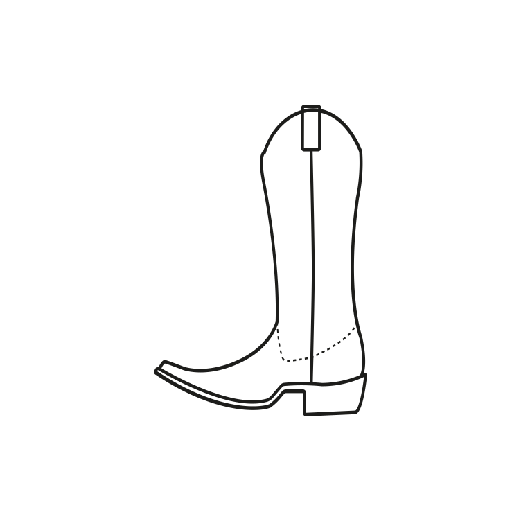 Cowboy Boot Icon 558055