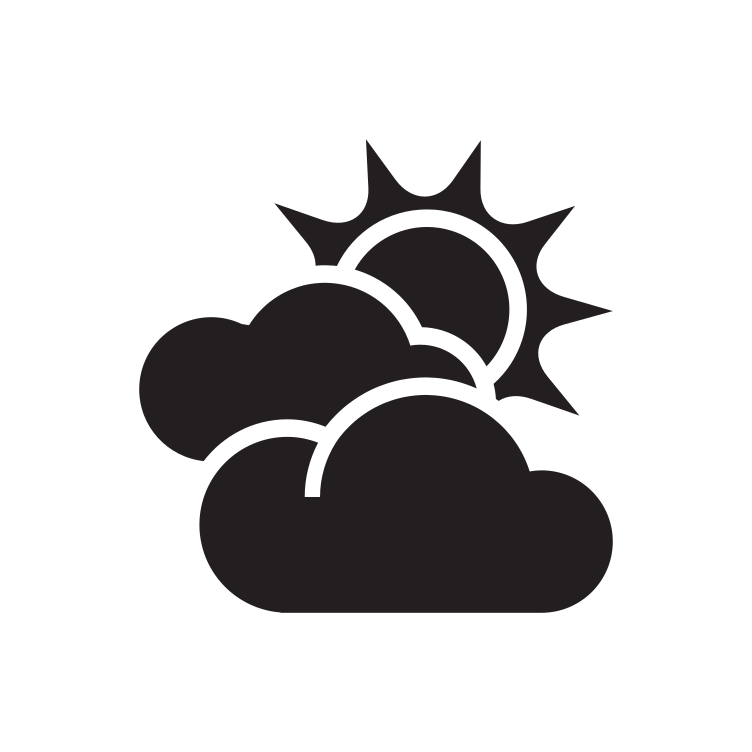 Partly Cloudy Icon 13540