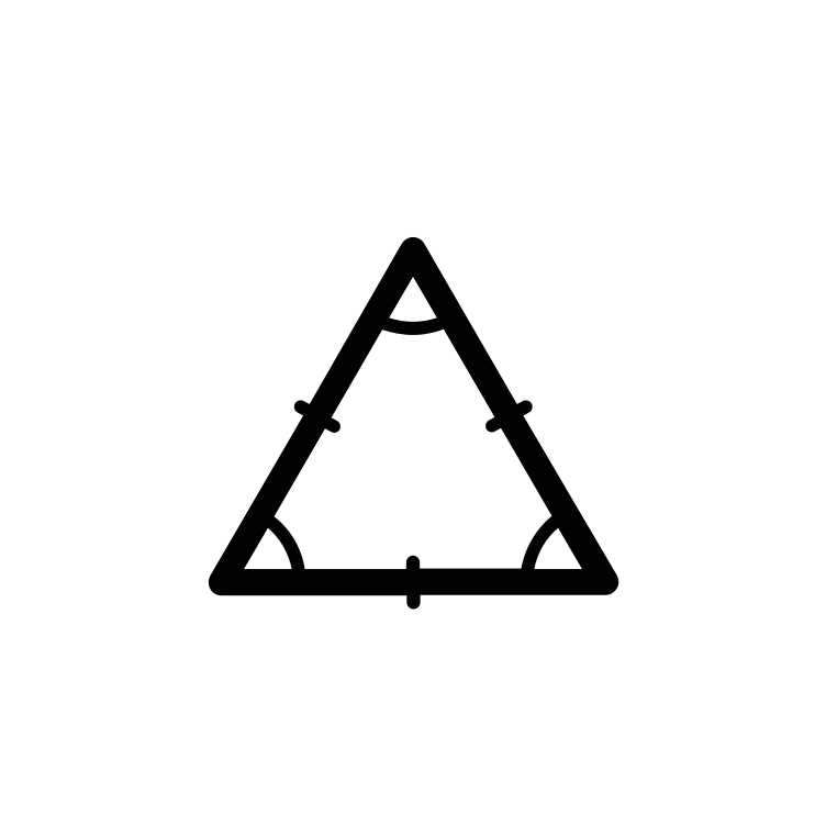 Equilateral Triangle Icon 212133