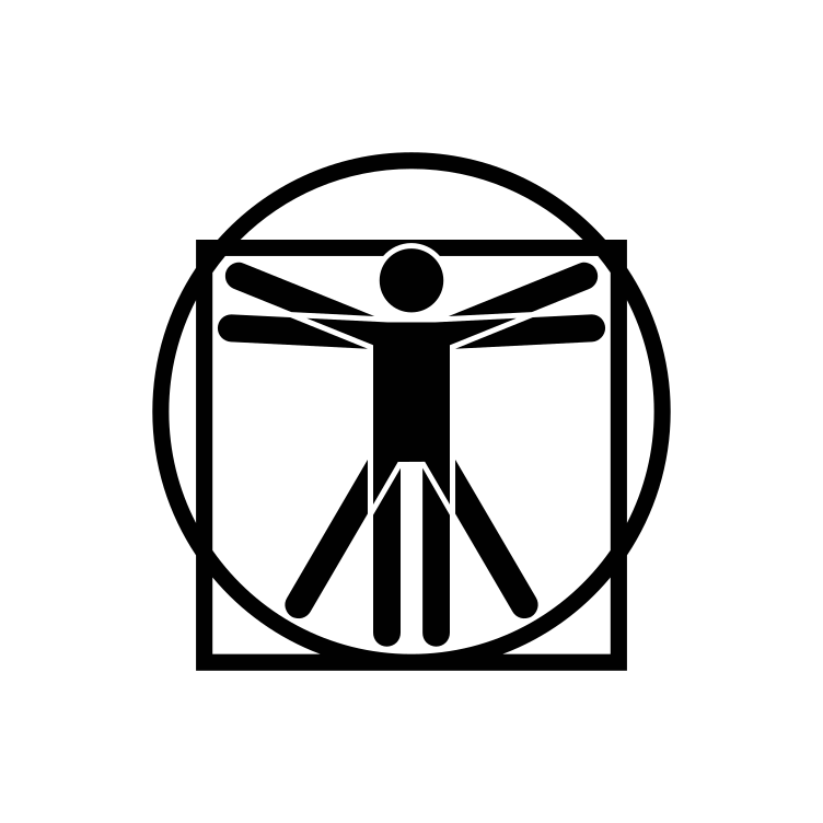 Vitruvian Man Icon 2532