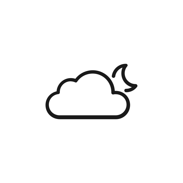 Partly Cloudy Night Icon 464025