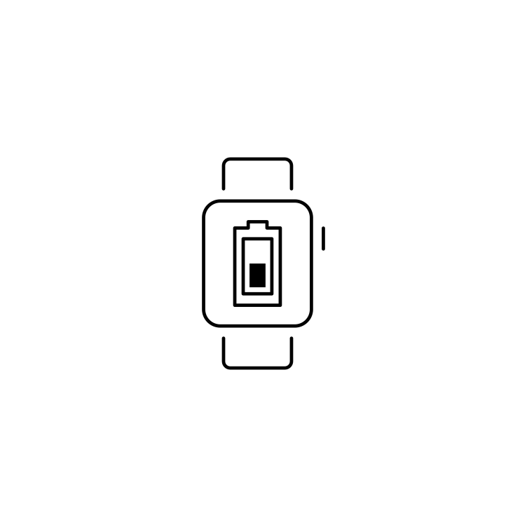 Apple watch battery discount icon