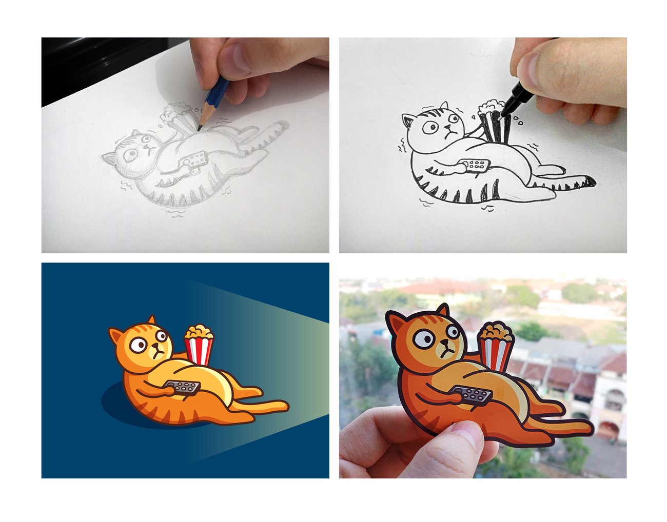 Alfrey Davilla's creative process workflow