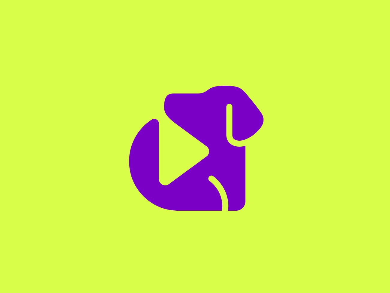 Dog play button logo design by Alfrey Davilla