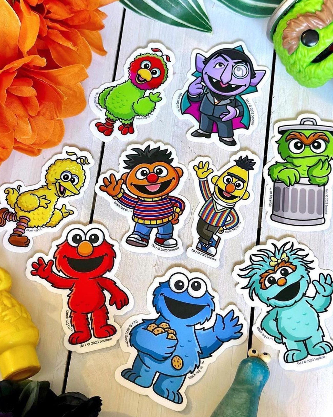 Sesame Street stickers design by Alfrey Davilla