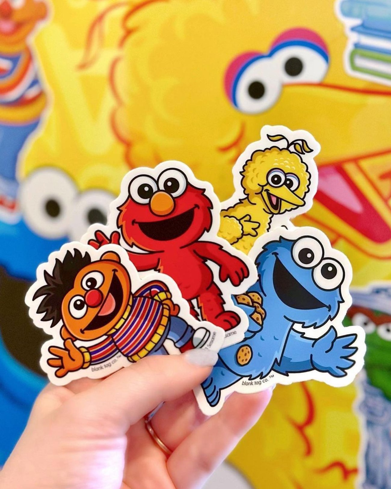 Sesame Street character stickers by Alfrey Davilla