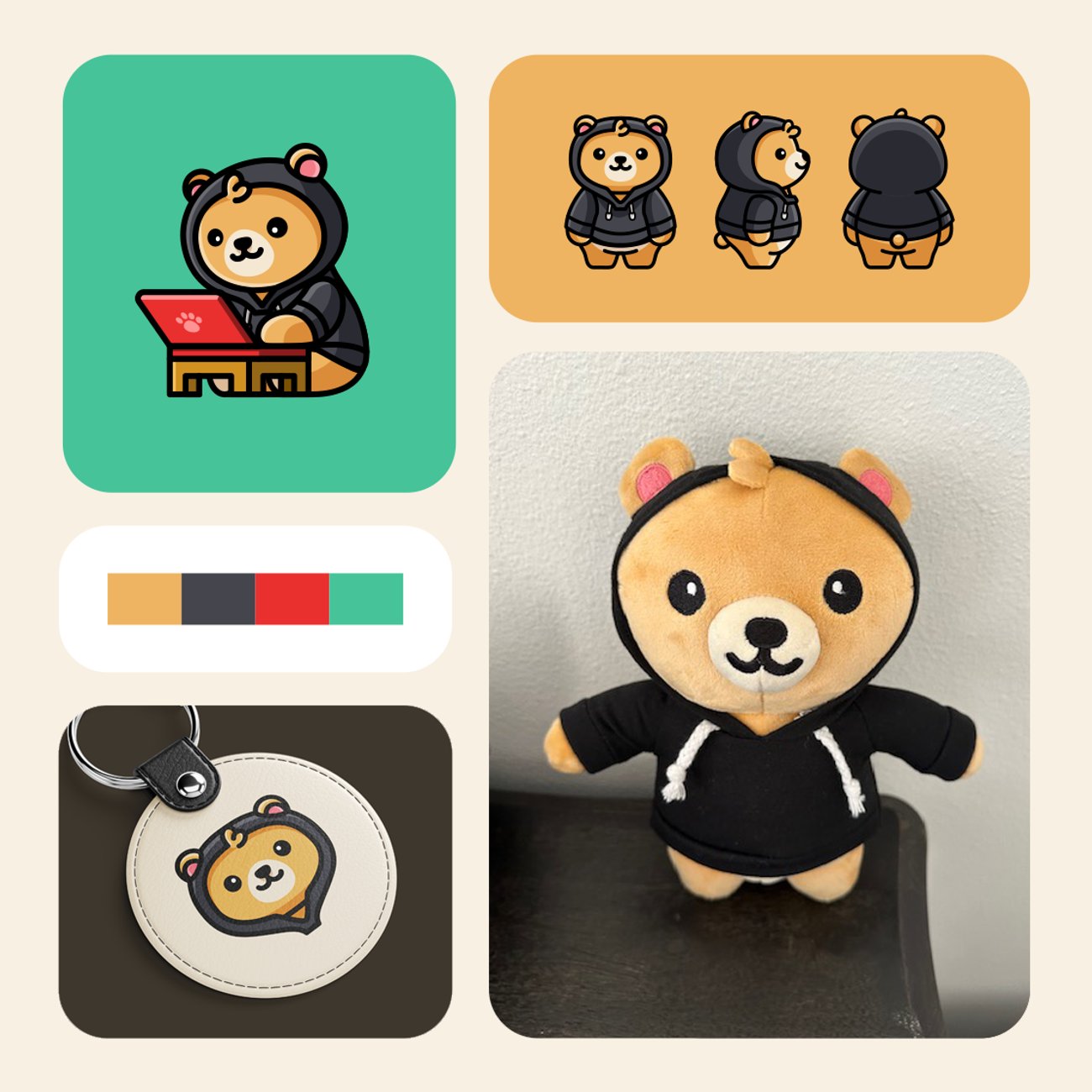 Guibear mascot character design by Alfrey Davilla