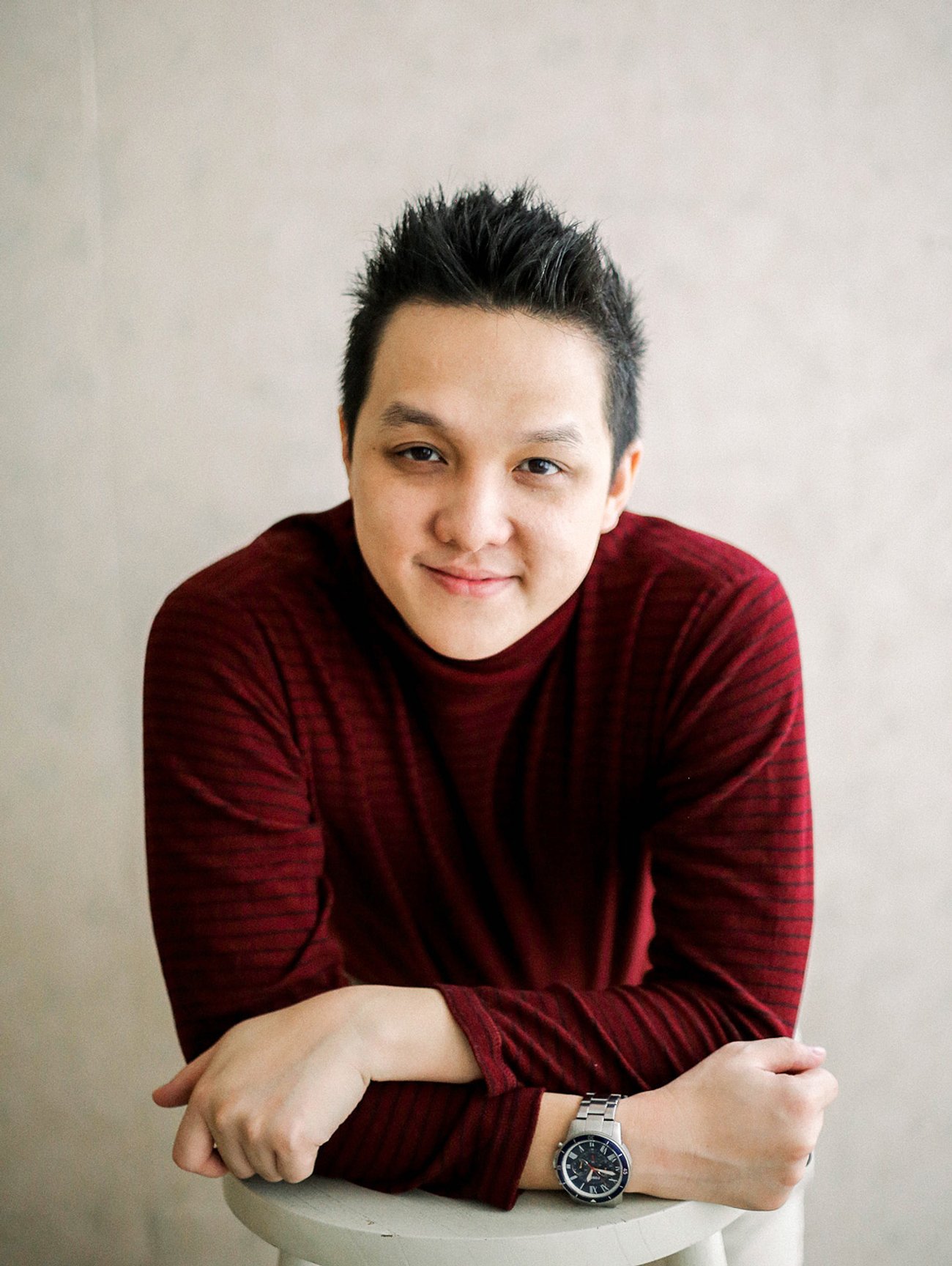 Portrait of designer Alfrey Davilla