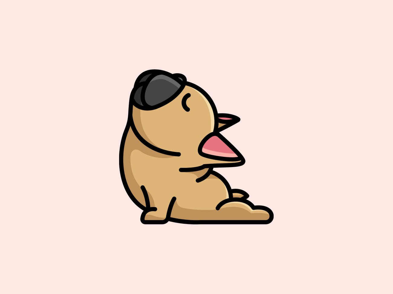 Yoga Bulldog character design by Alfrey Davilla