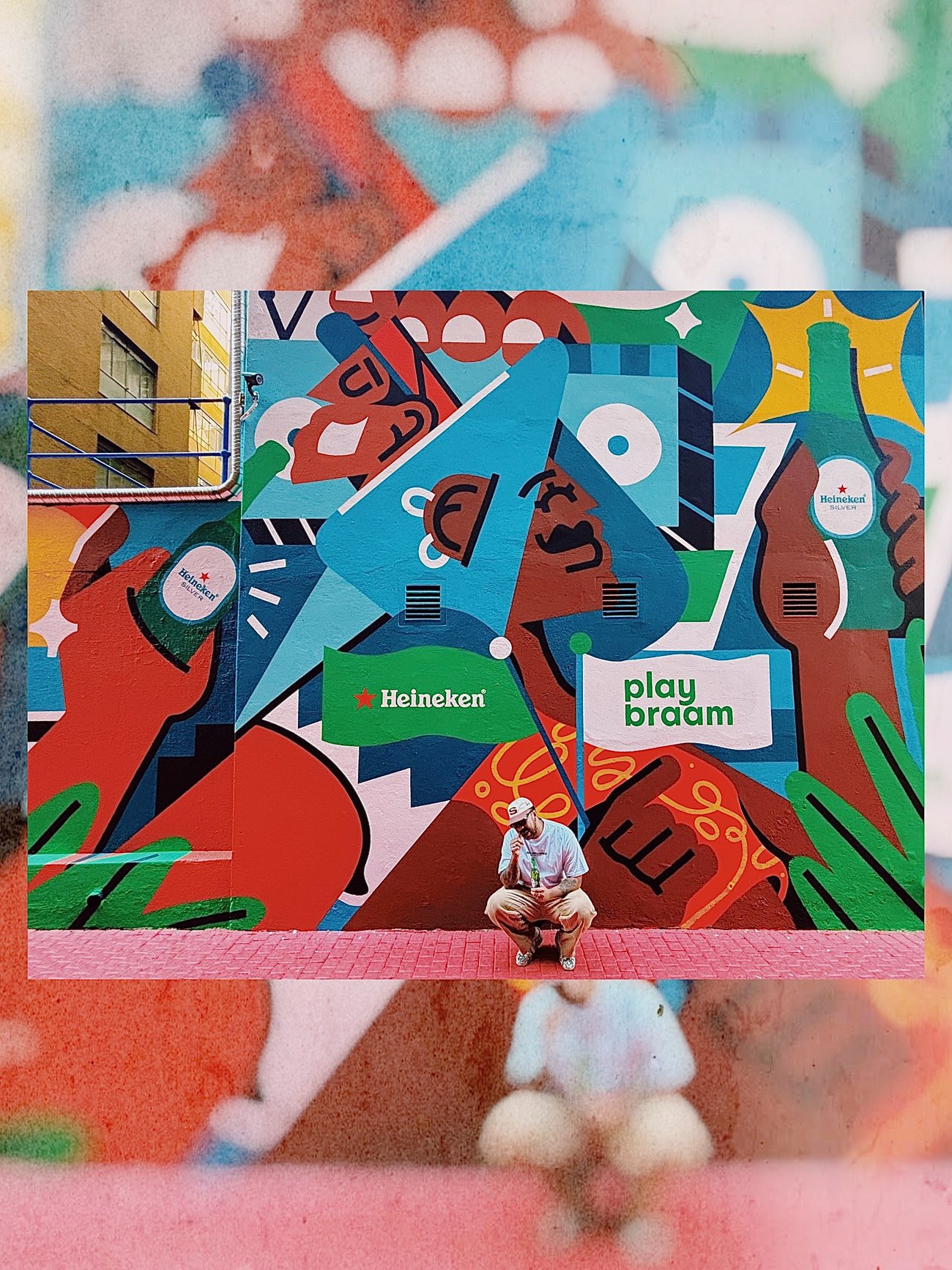 Personal artwork by Russell Abrahams with bold patterns and colors