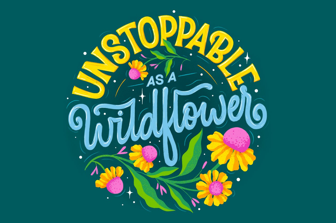 Vinitha Mammen lettering and illustration work preview